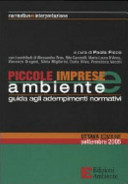 Copertina  Piccole imprese e ambiente 2005